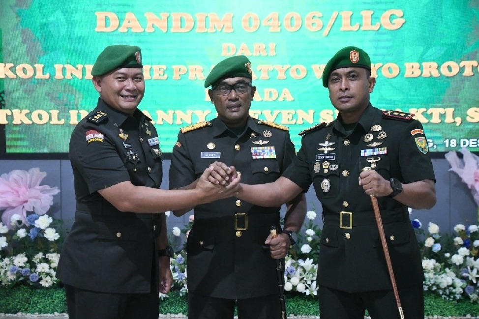 Danrem 044/Gapo Pimpin Sertijab Komandan Kodim 0406/Lubuk Linggau