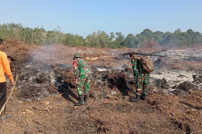 Lahan Seperempat Hektare di Pajar Bulan Ogan Ilir Terbakar