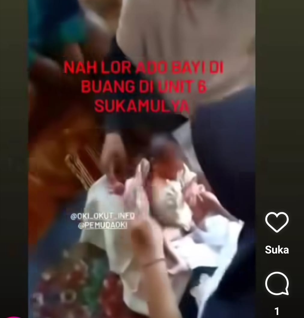 Warga Desa Suka Mulya OKI Dibuat Heboh Atas Ditemukan Bayi Laki-laki di Teras Rumah