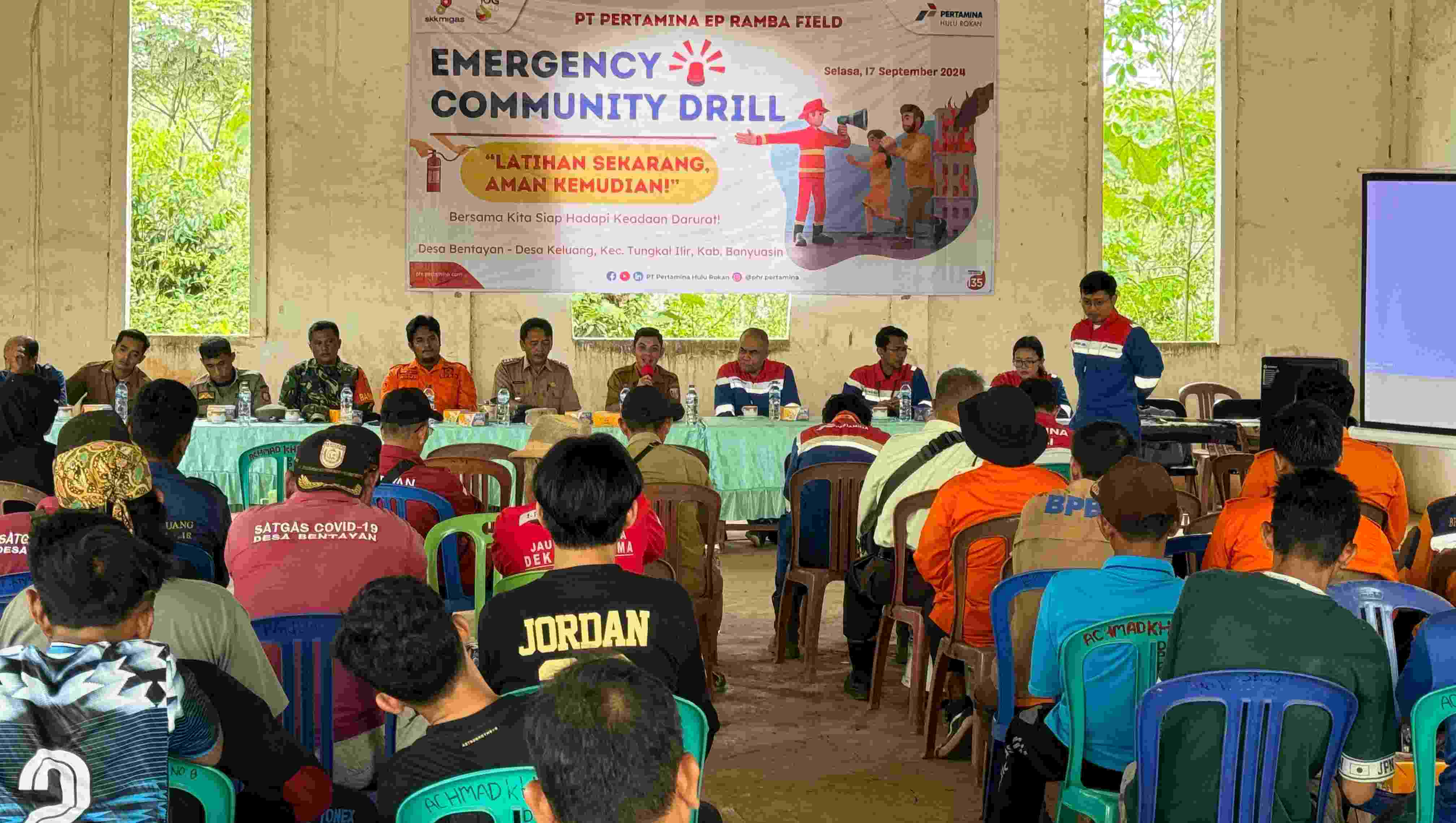 Pertamina EP Ramba Field Gelar Simulasi Emergency Community Drill