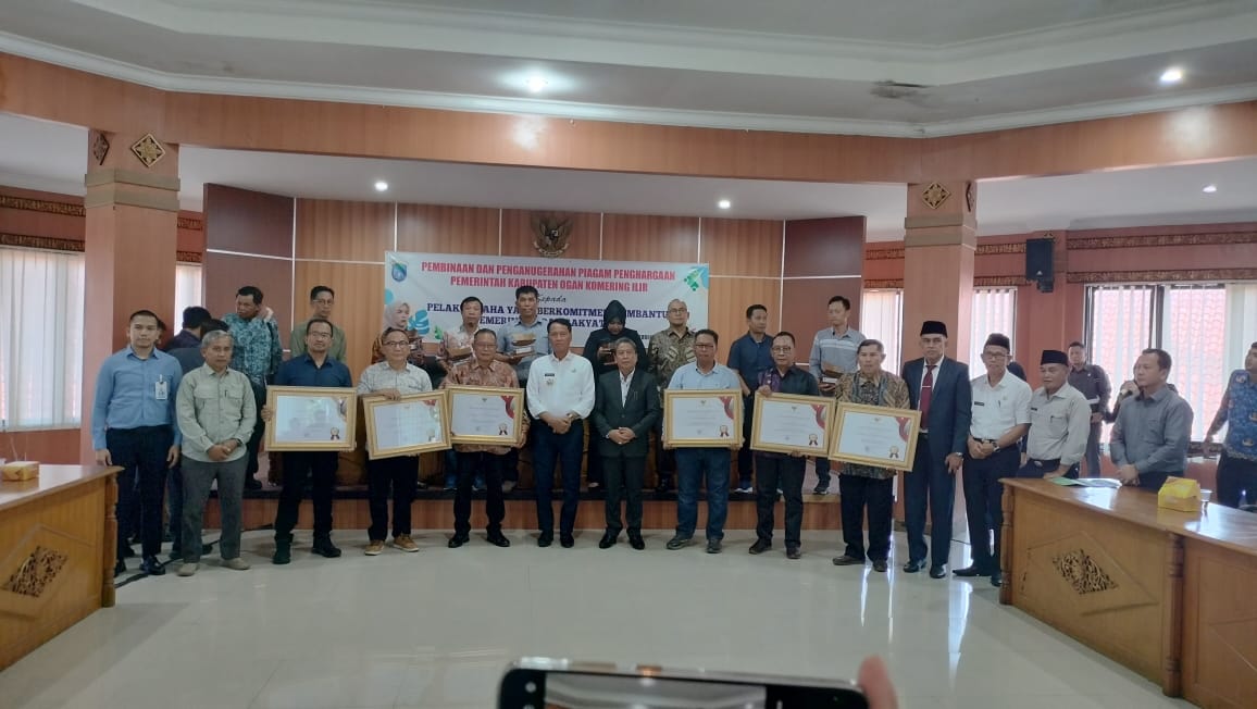 Komitmen Laksanakan CSR, 8 Perusahaan di OKI Dapat Penghargaan