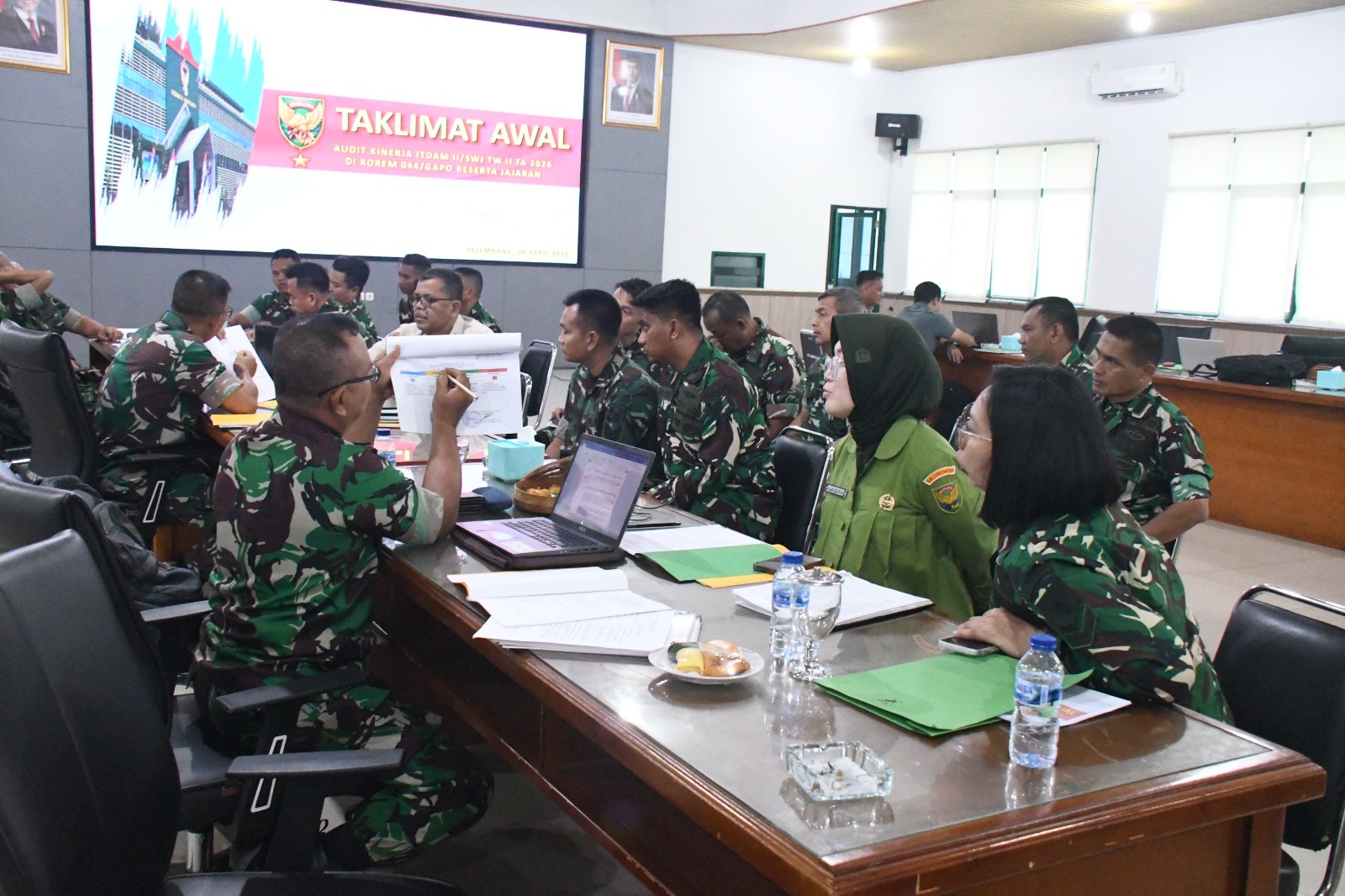 Audit Itdam II/Swj Pastikan Program Jembatan Perintis & Cetak Sawah Korem 044/Gapo Tepat Sasaran