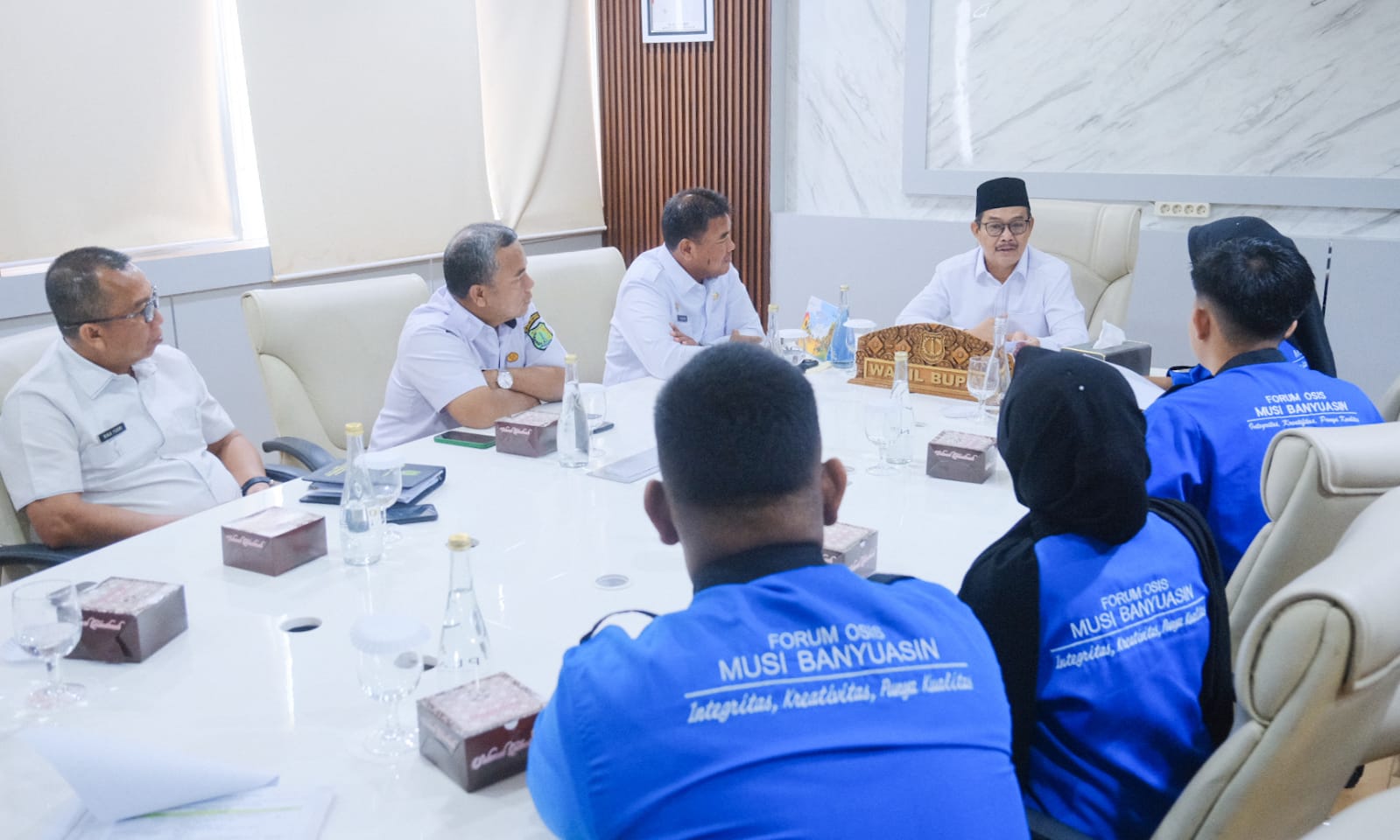Wakil Bupati Muba Rohman Terima Audiensi Forum Osis Muba