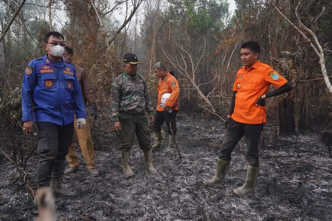 Naik Motor Trail Bupati Panca Monitoring Lokasi Karhutla