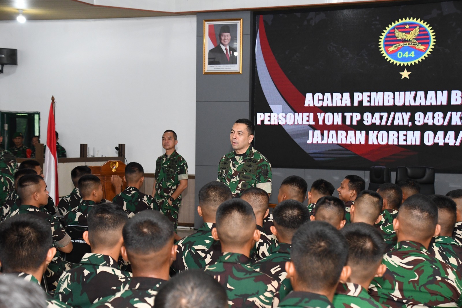 Bimtek Yon TP Korem 044/Gapo, Danrem Fokus pada Peningkatan Kompetensi