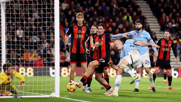 Liga Inggris 2024-2025: Kedigjayaan Manchester City Rontok, Kalah 1-2 dari Bournemouth