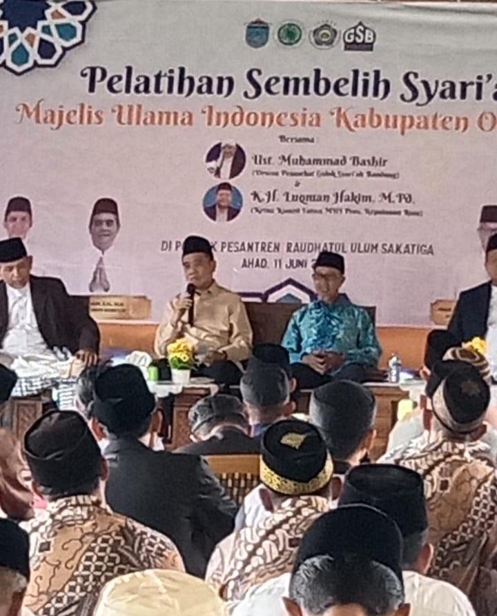 MUI Ogan Ilir Gelar Pelatihan Sembelih Syariah Hewan Ternak, Di Buka Wabup H Ardani