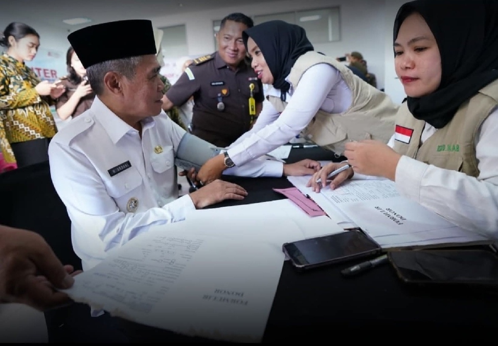 HUT ke-80 Kejaksaan RI, Wabup Ogan Ilir Ikuti Kegiatan Donor Darah
