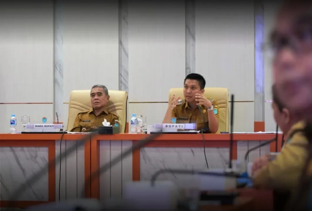Bupati Panca Pimpin Rakor Dana TKD dan Evaluasi Pelaksanaan  PSN