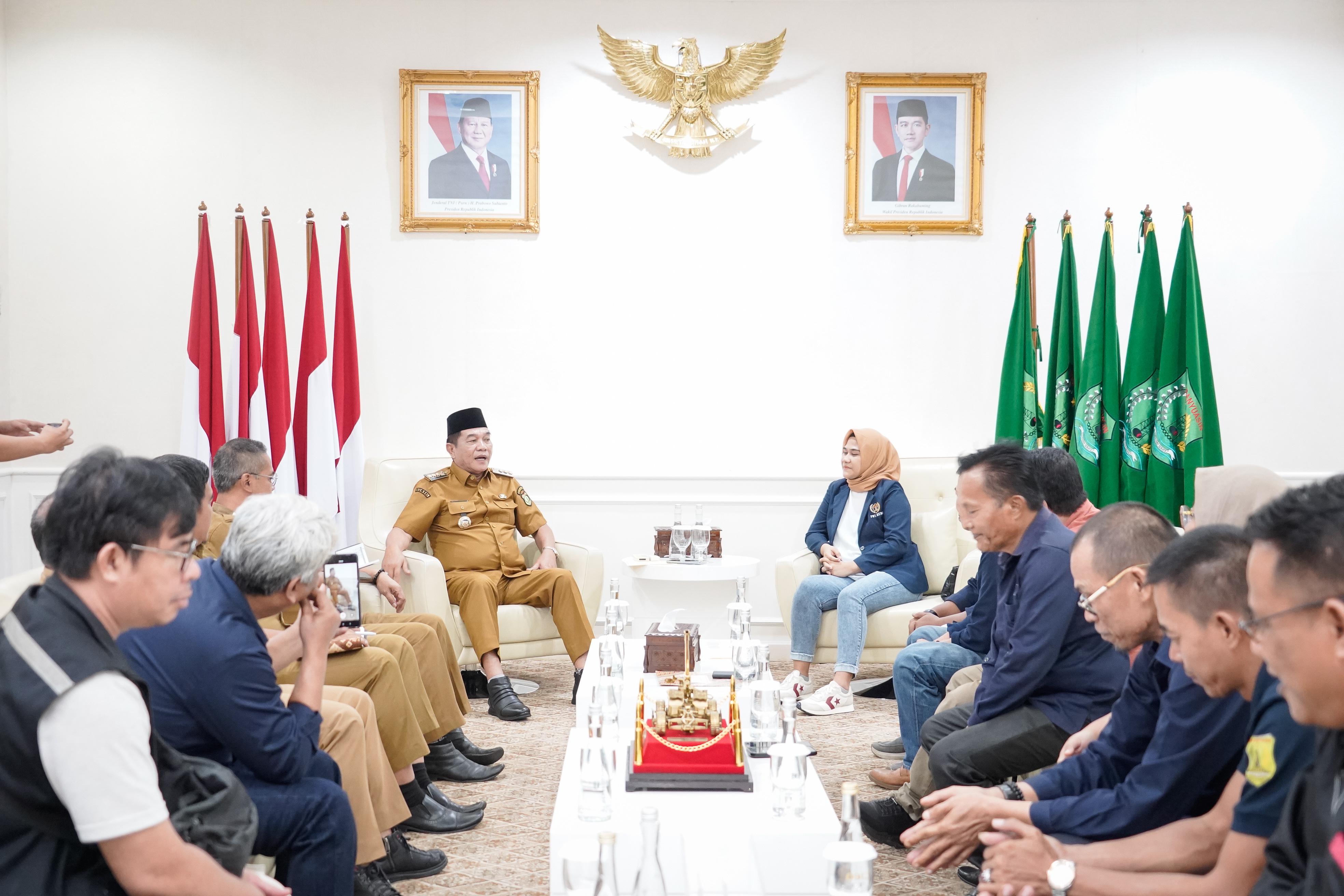 Sowan ke Bupati H M Toha, Pengurus PWI Muba Sampaikan Rencana Pelantikan