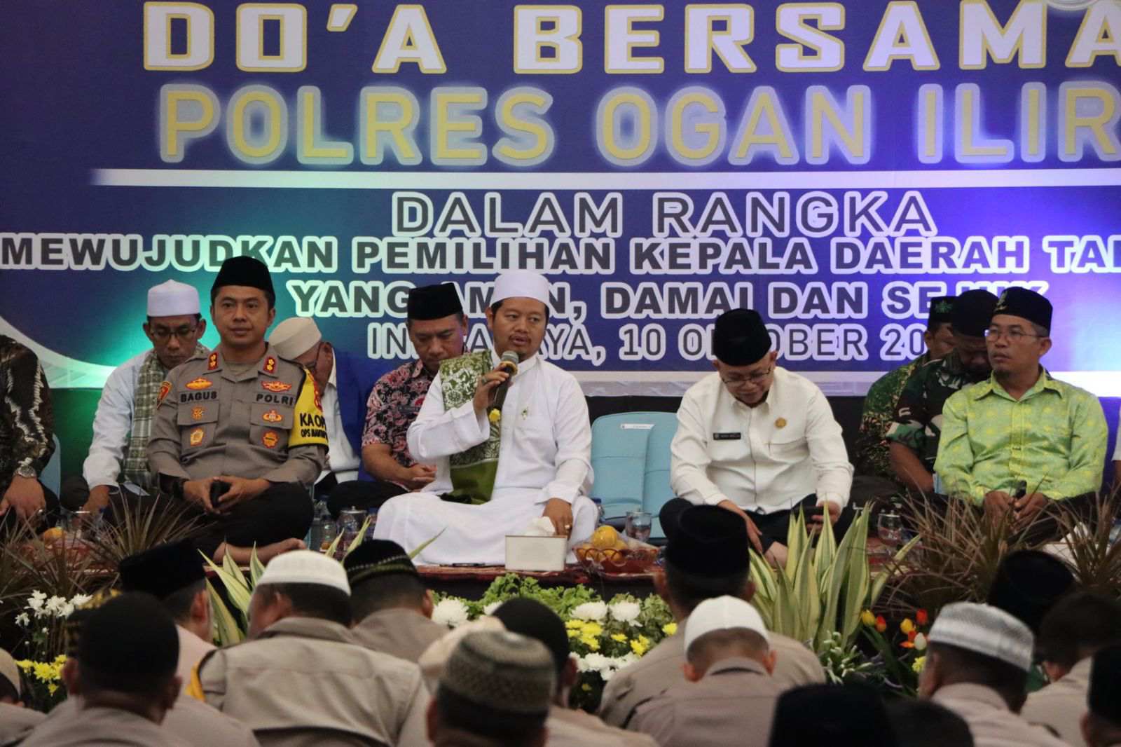 Polres Ogan Ilir Gelar Istighosah dan Doa Bersama, Wujudkan Pilkada 2024 Aman