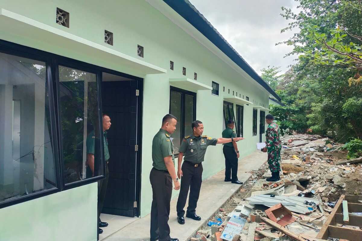 Renovasi Rumah Dinas Kodim 0402 OKI, Kazidam II/Sriwijaya Lakukan Peninjauan