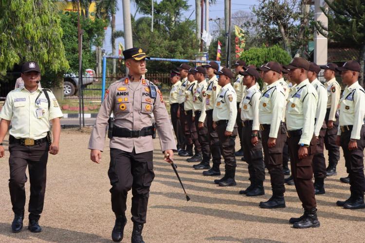 Bersama Polri, Satpam Siap Sukseskan Pemilu 2024.