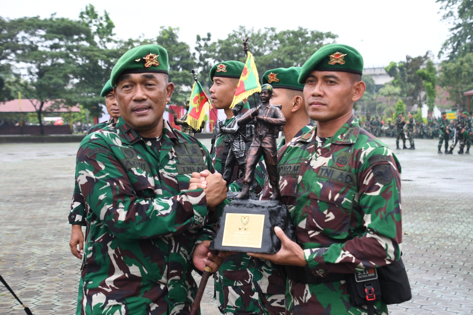 Danrem 044/Gapo Hadiri Upacara Peringatan Hari Juang Infanteri ke-77 Tahun 2025