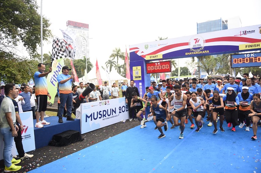 Musi Run Polda Sumsel 2023 Sukses, Doorprize Satu Unit Mobil Lho