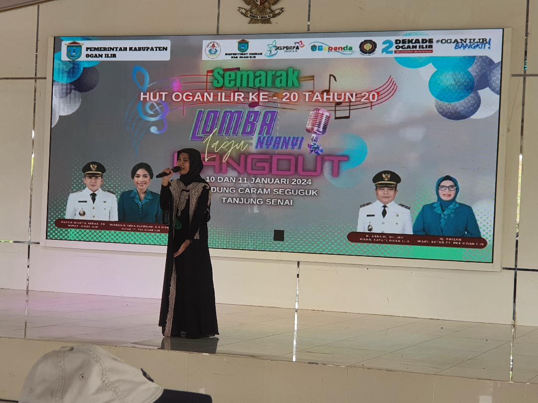 58 Peserta Ikuti Semarak Lomba Nyanyi Dangdut HUT Ogan Ilir