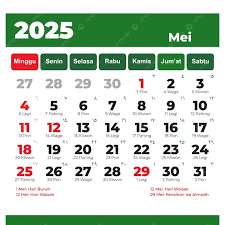 Catat! ini Tanggal Merah di Bulan Mei 2025, Ada 2 Libur Panjang Menanti