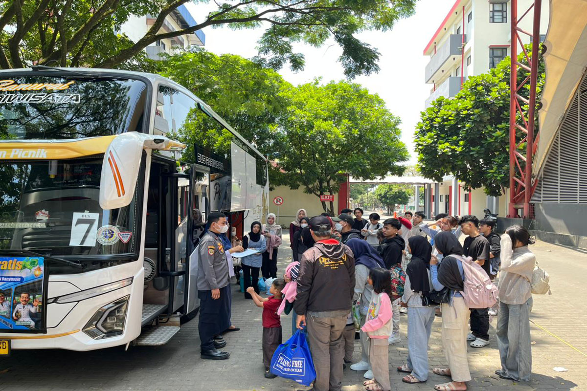Pemkab  Muba Berangkatkan Mudik Gratis dari Yogya dan Bandung