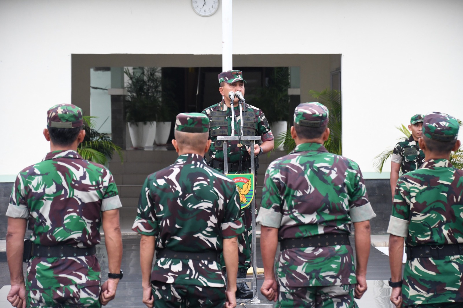 Usai  Cuti Lebaran, Korem 044/Gapo Awali dengan Apel Pengecekan dan Silaturahmi