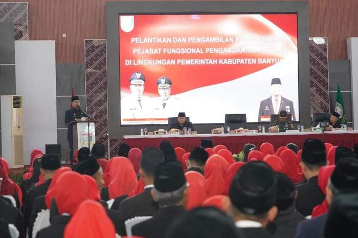 Lantik 578 CPNS Menjadi PNS, Bupati Banyuasin Pamitan