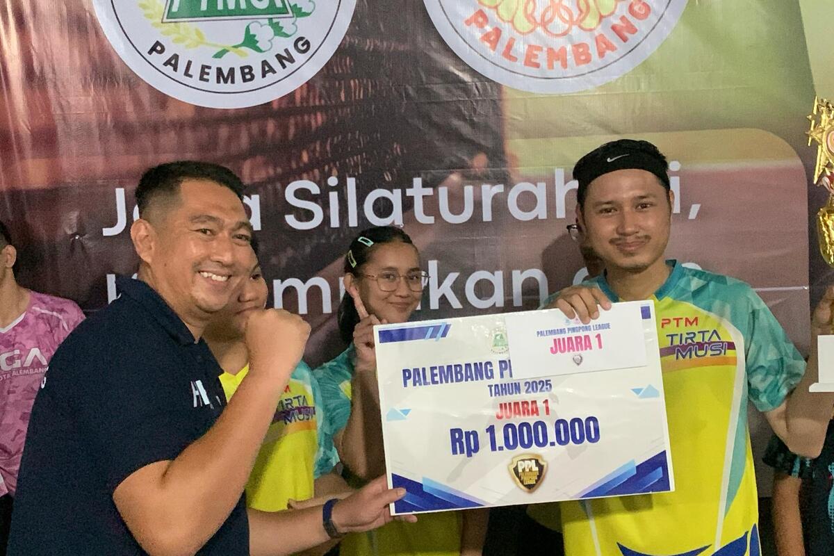 Palembang Pingpong League I Milik PTM Perumda Tirta Musi