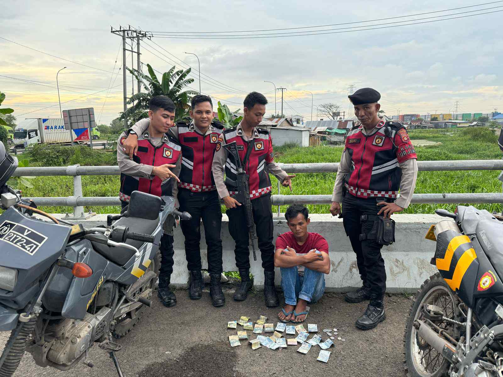 Pungli Lagi di Tol Keramasan, Tim Patroli Polres Ogan Ilir Amankan Pelakunya