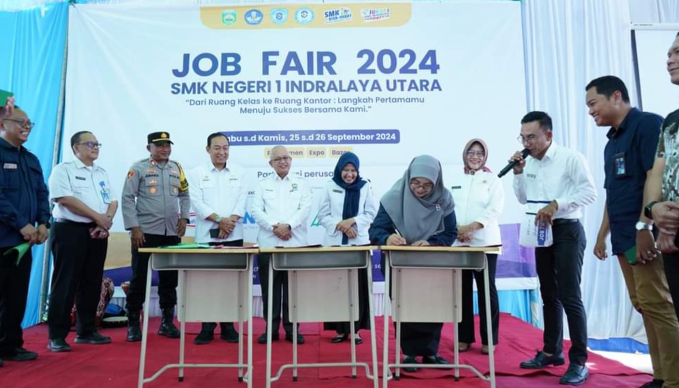 SMKN 1 Indralaya Utara Gelar Job Fair, Di Buka Oleh Sekda Ogan Ilir