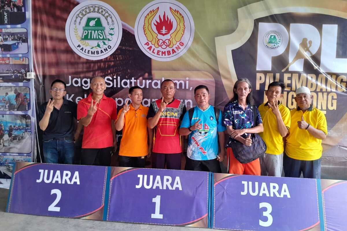 Yunialdi/Afriansyah Juara Ganda Tenis Meja 100 Plus Palembang 