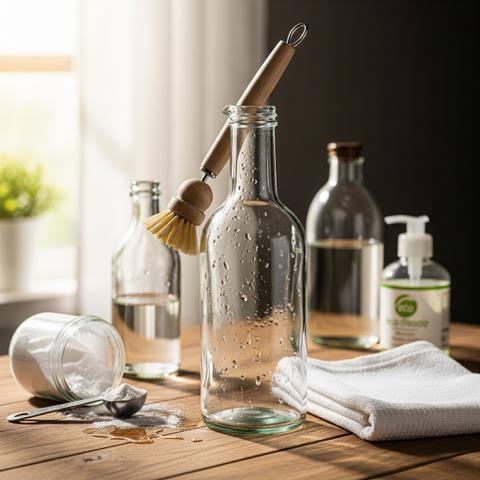 9 Tips Mudah Membersihkan Botol dari Noda Minyak agar Bersih dengan Bahan Dapur