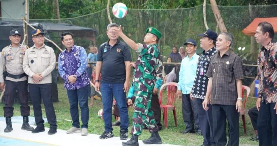 Turnamen Harus Berkelanjutan, Wabup H Ardani Buka Turnamen Volley Ball Tebedak CUP II