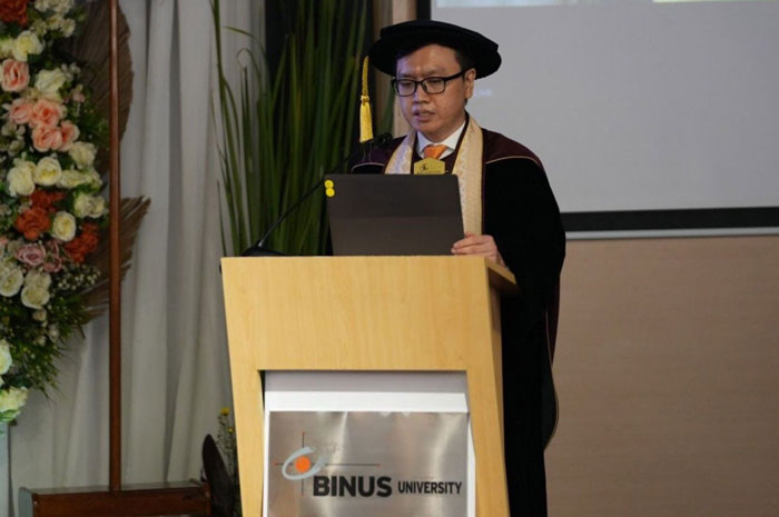 Prof Juneman, Guru Besar Universitas BINA NUSANTARA ke-20, Orasi Ilmiah Bahas Masalah Korupsi