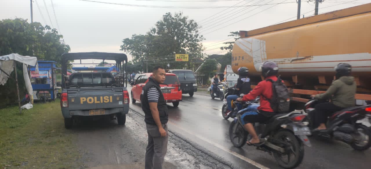 Polsek Indralaya Amankan Lima Lokasi Pasar Bedug Ramadhan 1447 H