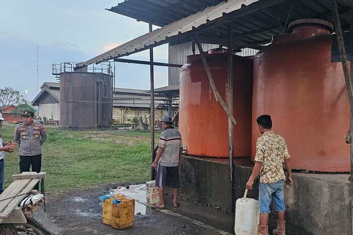 Pastikan Ketersediaan Air Bersih, Kapolsek Air Sugihan Sidak PT SAML