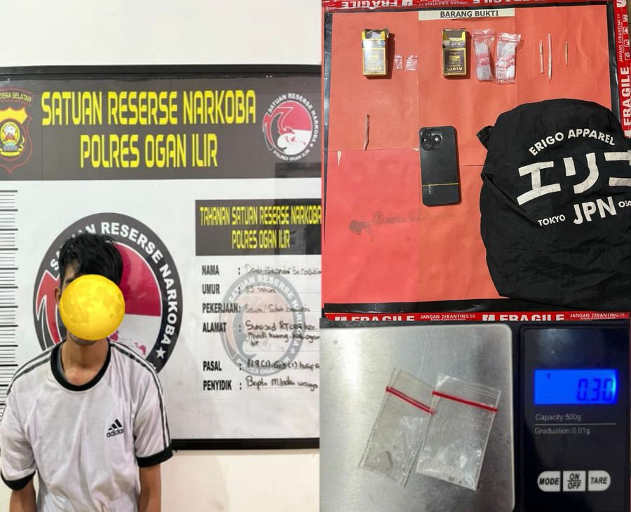 Polres Ogan Ilir Ungkap Kasus Peredaran Narkotika di Muara Kuang dalam Operasi Pekat