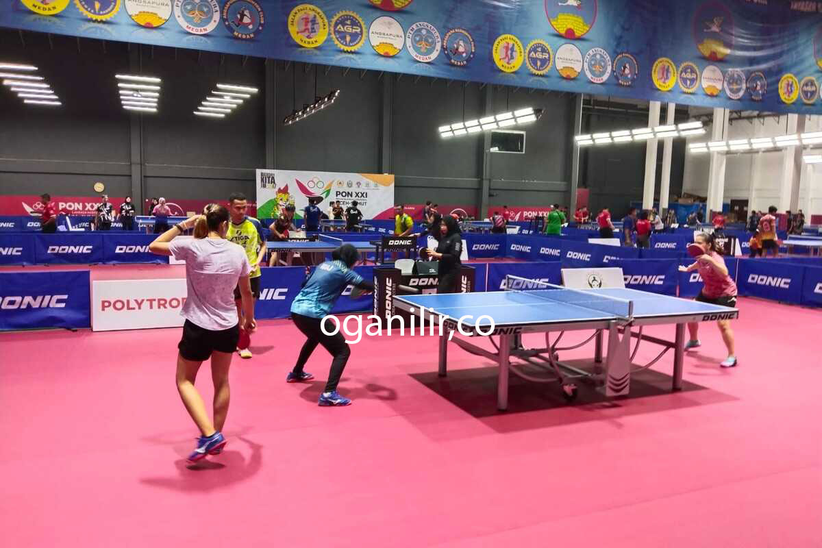 Partai Ganda Campuran Tenis Meja PON Aceh-Sumut 2024 Dimulai, Tim Jatim Seeded 1