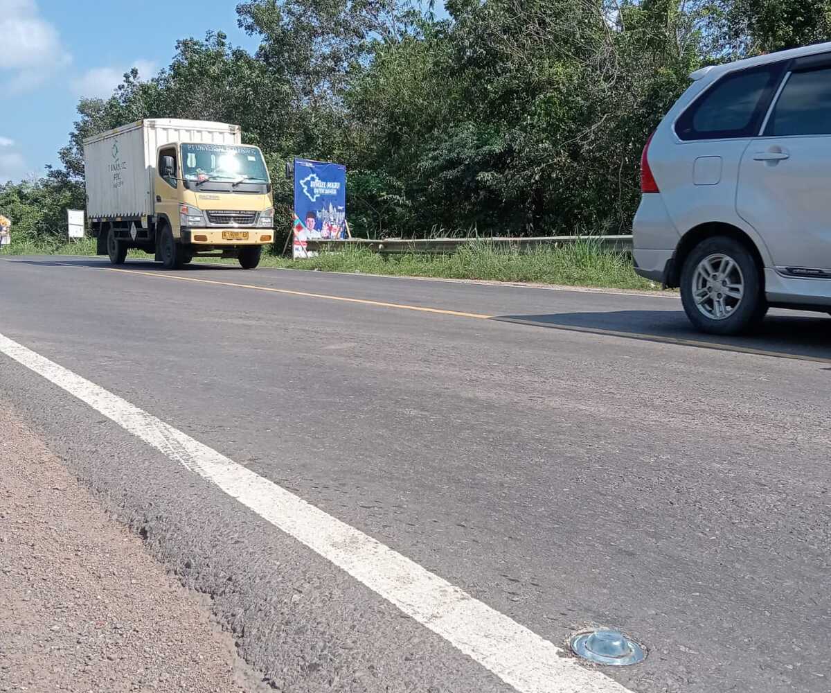 Jalintim Palembang-Betung Dipasang Mata Kucing, ini Fungsinya