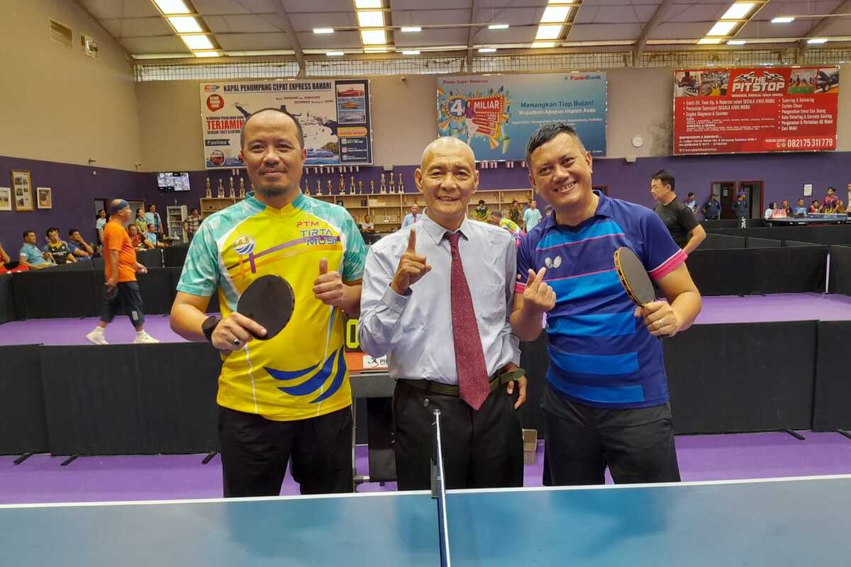 Ini Juara Tunggal Putra Eksekutif-Ketua PTMSI HDCU Open 2025