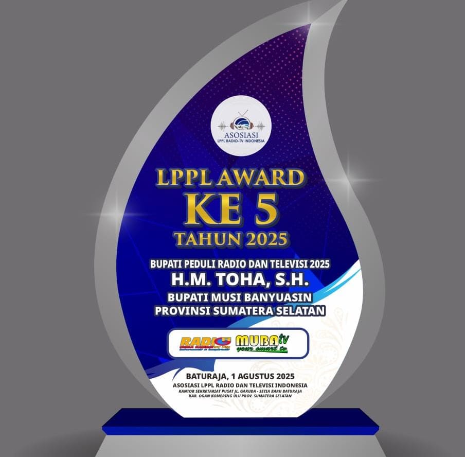 Bupati Muba Terima Penghargaan dari LPPL, ini Kriterianya