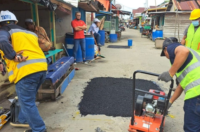 Akhirnya, Jalan Desa Sungsang Banyuasin Diperbaiki, ini Anggarannya