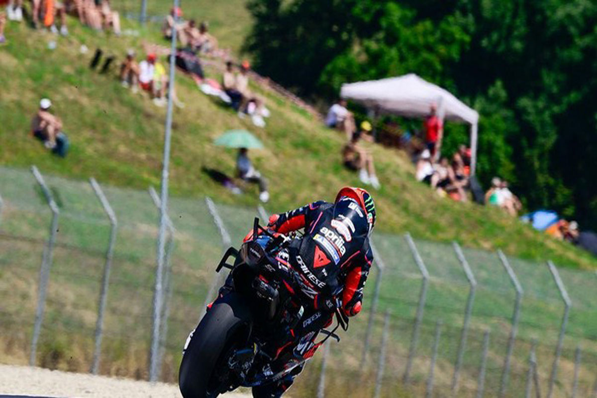 1 Menit Sebelum Free Practice 1 MotoGP Italia 2025 Berakhir, Marco Bezzecchi Melesat Jadi Nomor Satu