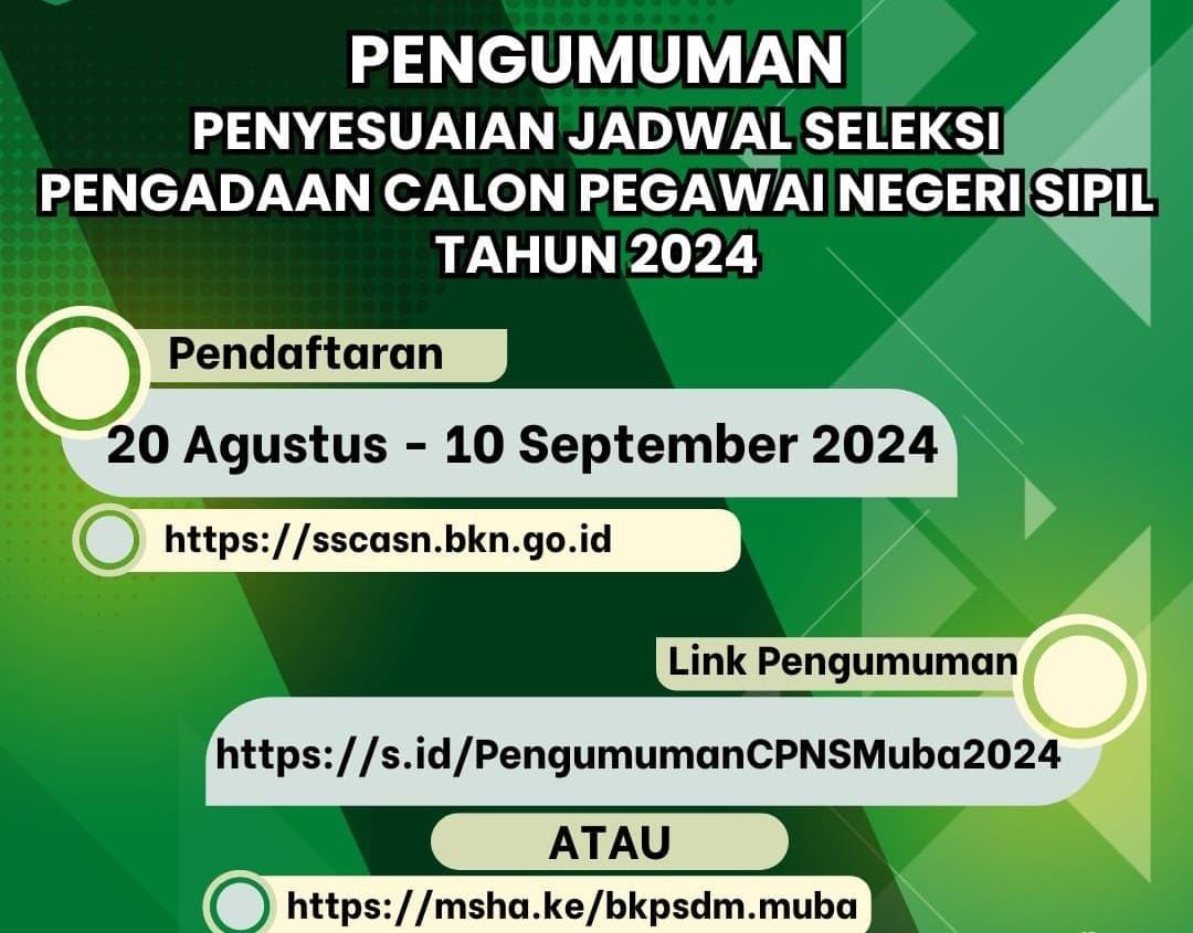 Akhirnya, Pemkab Muba Perpanjang Pendaftaran CPNS, Apa Penyebabnya?