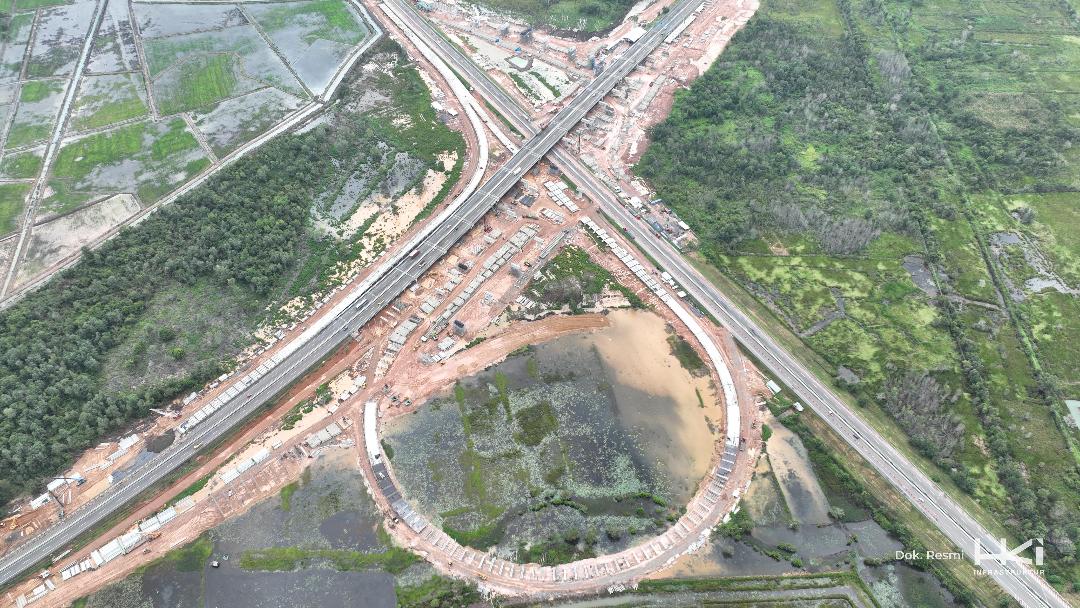 Tol Junction di Sumsel  Selesai, Pengemudi Tidak Akan Keluar Lagi di Exit Tol. 