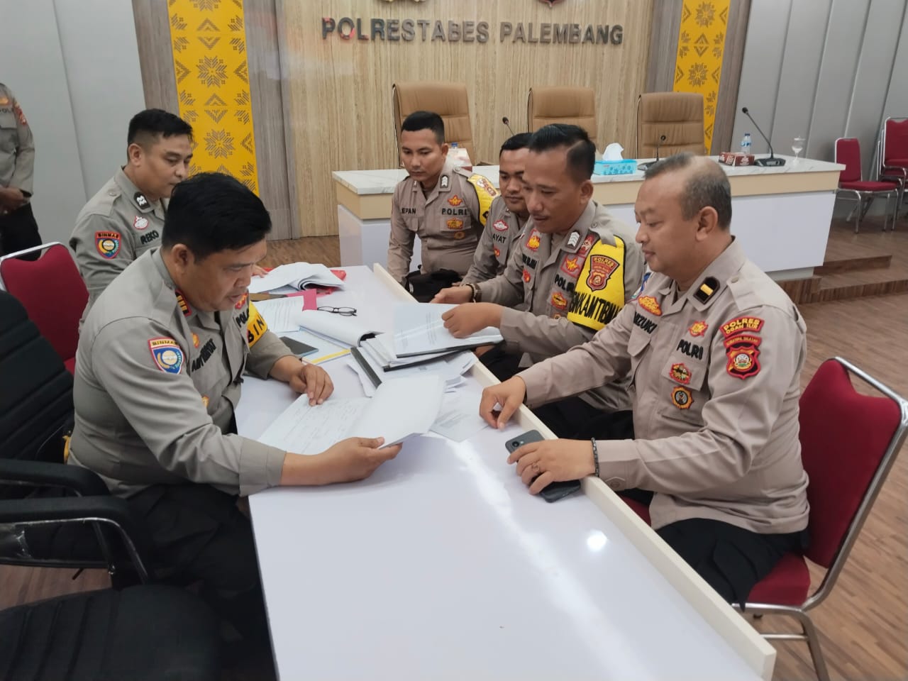 Sat Binmas Polres Ogan Ilir Ikuti Supervisi dan Asistensi Bhabinkamtibmas  Ditbinmas Polda Sumsel