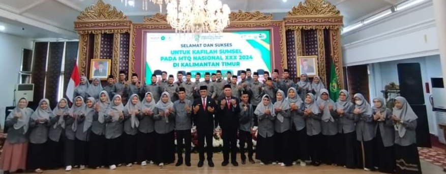 54 Peserta Kekuatan Sumsel Ikuti MTQ Nasional XXX di Kaltim 