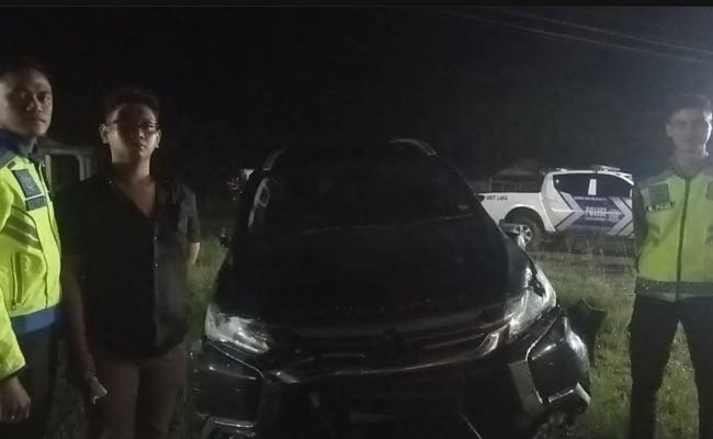 Pajero Diduga Tabrak Motor Diamuk Massa di Jalan Radial Palembang, Kabur dan Dikejar Tertangkap di Banyuasin