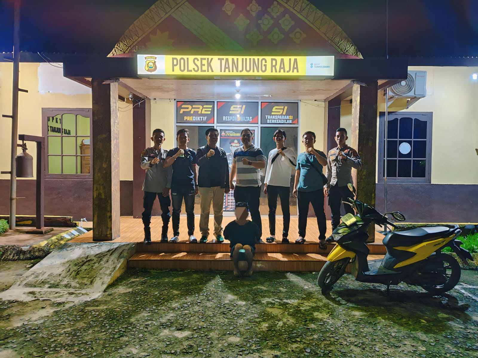 Maling Motor Petani, Tim Rajawali Polsek Tanjung Raja Tangkap Pelaku Dirumah Bibiknya