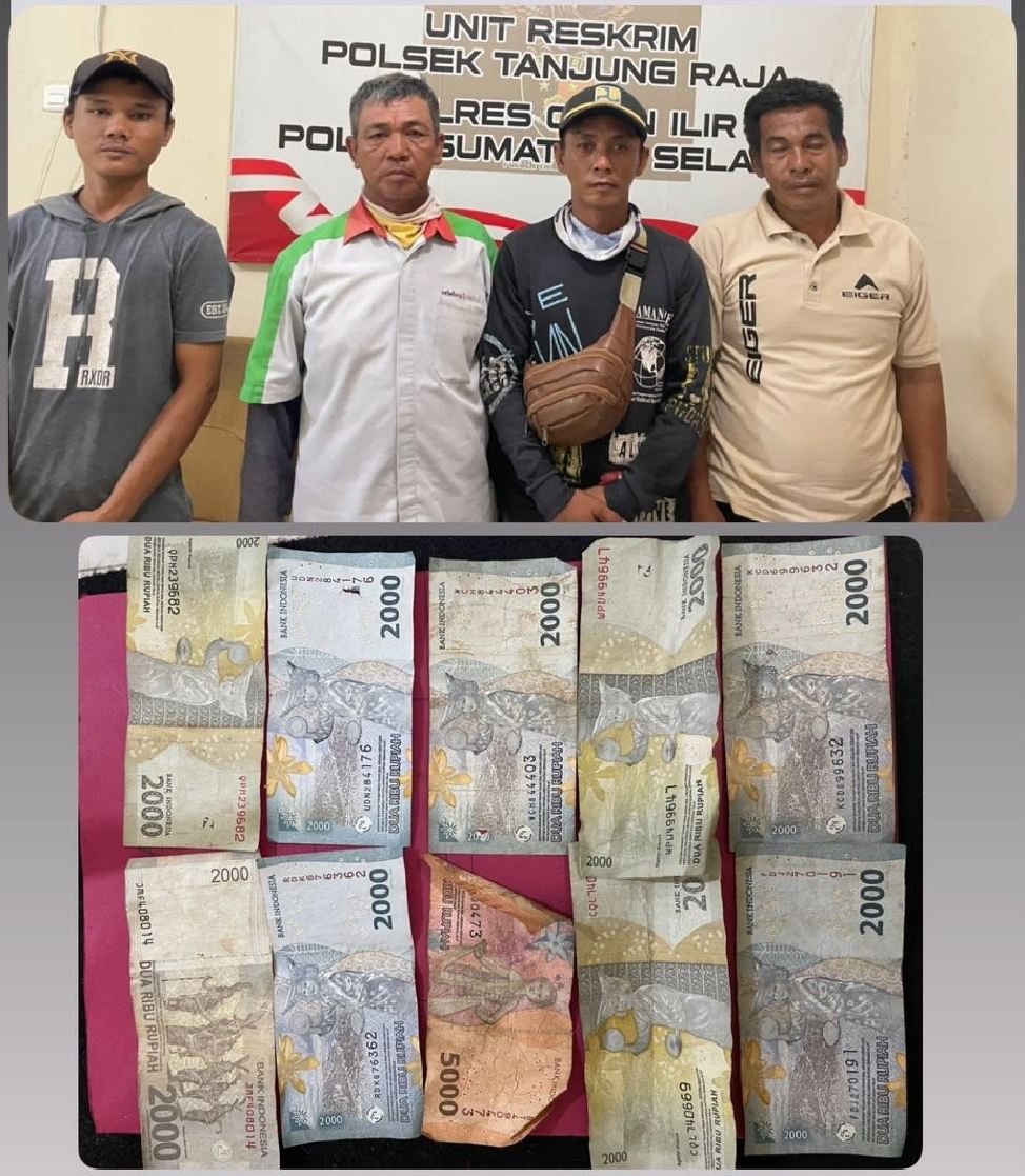 Empat Orang Diduga Terlibat Premanisme dan Pungli di Parkiran Pasar Tanjung Raja Diamankan
