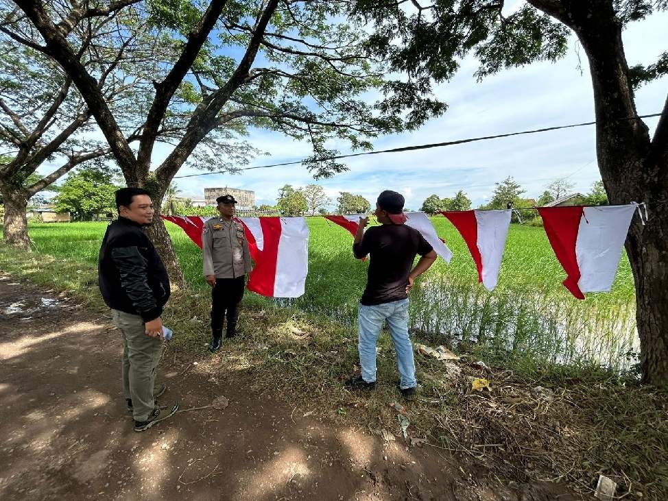 Dua Polsek Antisipasi Berkibarnya Bendera Tengkorak Menjelang  HUT  RI di Ogan Ilir