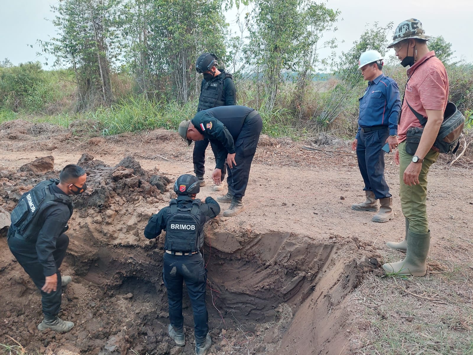 2 Mortir Ditemukan di Kebun Sawit Cinta Manis