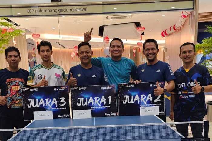 Ini Juara Porseni Tenis Meja Bank Mandiri  